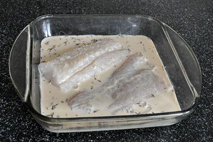 Baked Cod with Creamy Sauce photo instruction 2
