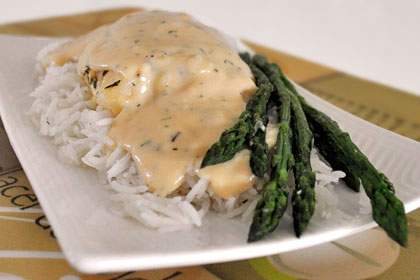 Baked Cod with Creamy Sauce