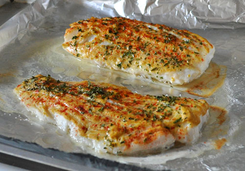 Baked Cod with Mustard and Paprika photo instruction 2
