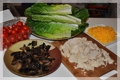 Chicken and Portobello Mushroom Salad photo instruction 1