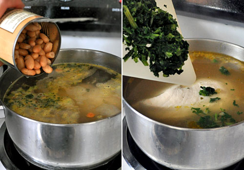 Chicken Soup with White Beans and Kale photo instruction 4