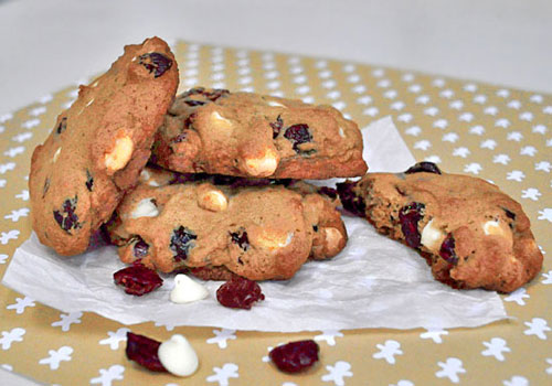 Chocolate and Cranberry Easy Christmas Cookies
