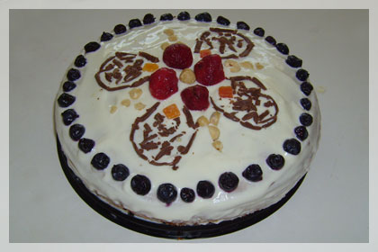 Бисквитный Торт со Сметанно-Йогуртовой Начинкой пошаговое фото 9