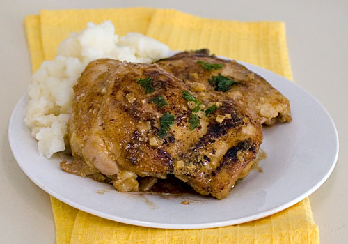 Pan Seared Chicken with Balsamic Cream Sauce