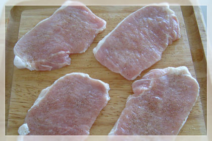 Свинина под сыром и майонезом (Мясо по-французски) пошаговое фото 1