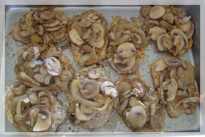 Свиные отбивные с грибами и сметаной пошаговое фото 4