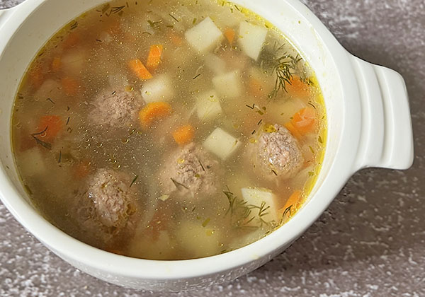 Easy Russian Meatball Soup (Mom's Recipe)
