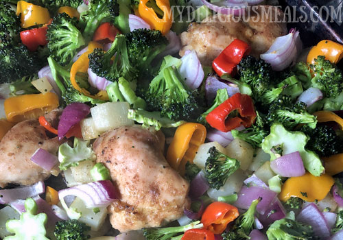 Baked Vegetables with Chicken