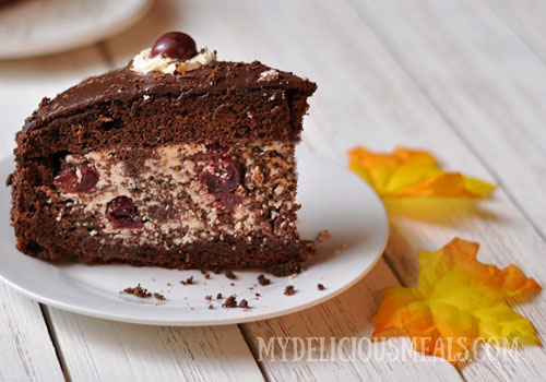 Boozy Cherry Chocolate Cake Recipe