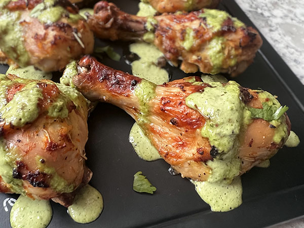 Citrus Infused Chicken with Fresh Green Sauce