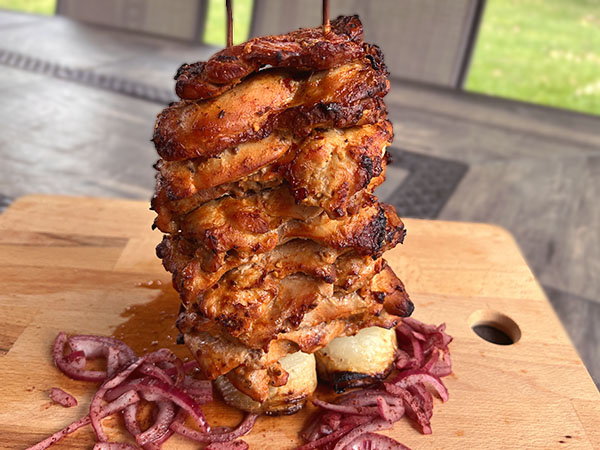 Easy Chicken Shawarma Tower Baked in the Oven