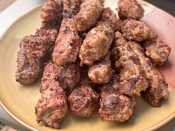 Grilled Skinless Sausages Recipe (Serbian Cevapi)