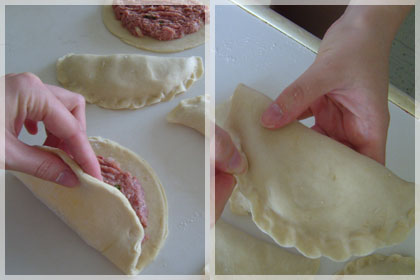 Beef Chebureki (Deep Fried Beef Dumplings) photo instruction 4