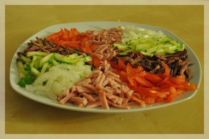 Belarusian Beef Salad (Paparats Kvetka) photo instruction 3