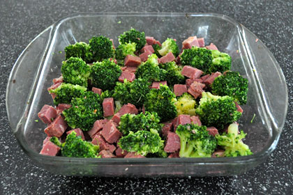 Broccoli Baked with Ham and Cheese photo instruction 4