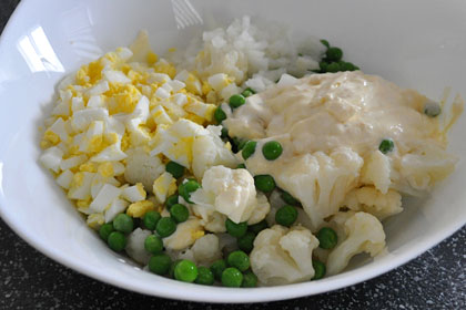 Cauliflower Salad with Peas photo instruction 5