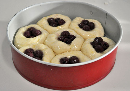 Cherry Buns with Crumb Topping photo instruction 5