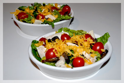 Chicken and Portobello Mushroom Salad