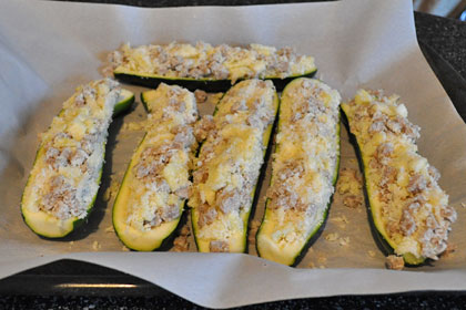 Pork Sausage Stuffed Zucchini photo instruction 4