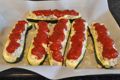 Pork Sausage Stuffed Zucchini photo instruction 5