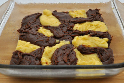 White and Milk Chocolate Brownies photo instruction 3